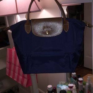 Longchamp Navy Blue Purse